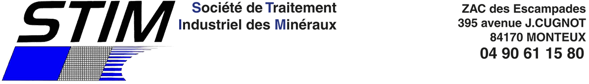 STIM - Traitement Industriel des Minéraux - Monteux Vaucluse